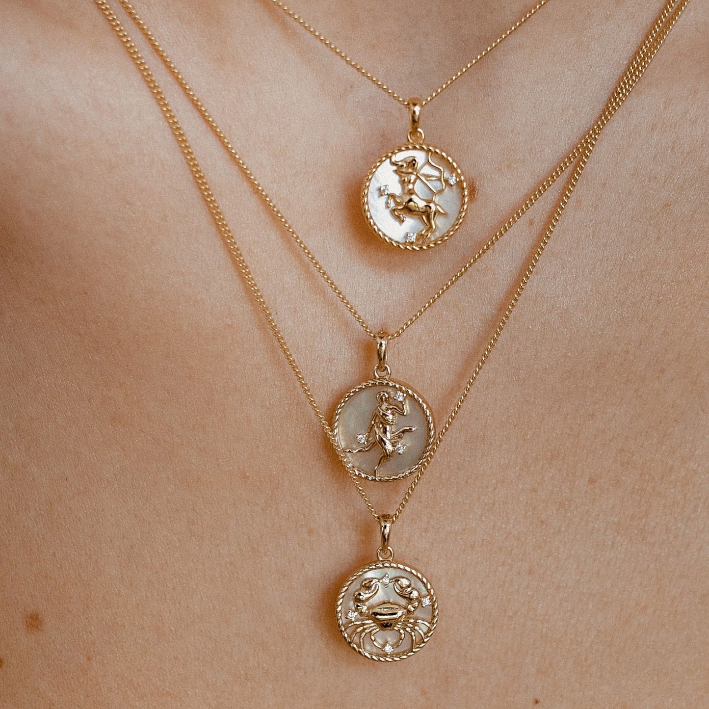 Women's Vintage Zodiac Coin Necklace