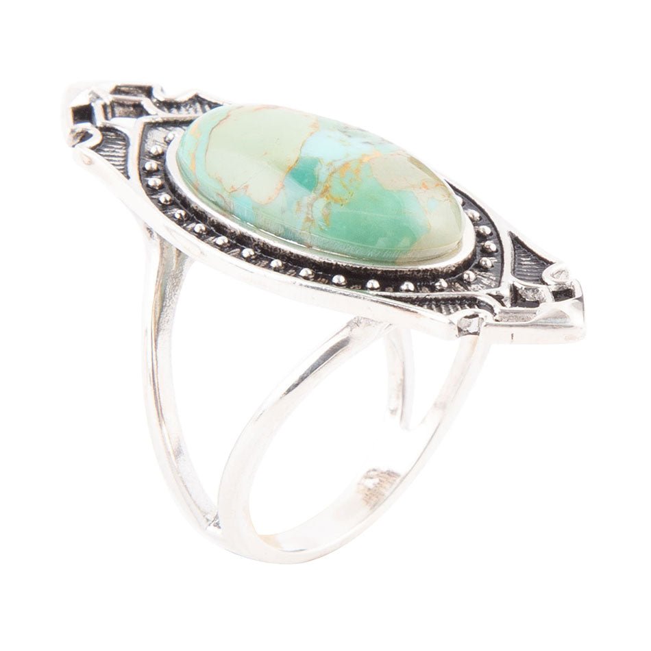 Phantom Turquoise and Sterling Silver Ring