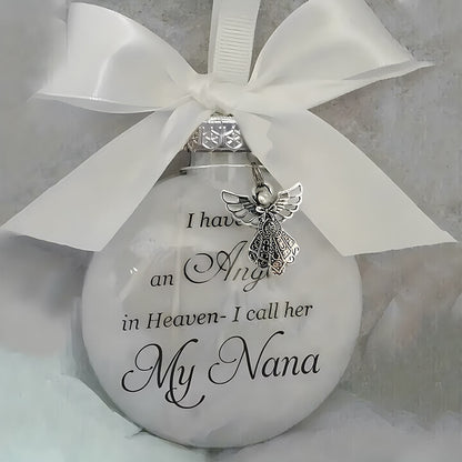 Christmas Angel in Heaven Memorial Ornament