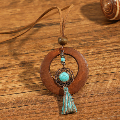 Women's Bohemian Flower Shell Hollow Necklace