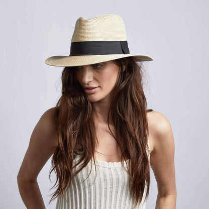 Afternoon - Womens Fedora Straw Hat