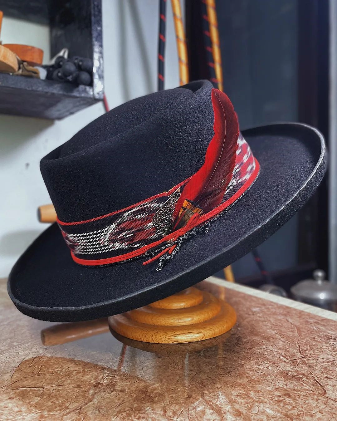 Wide Brim Porkpie Hat