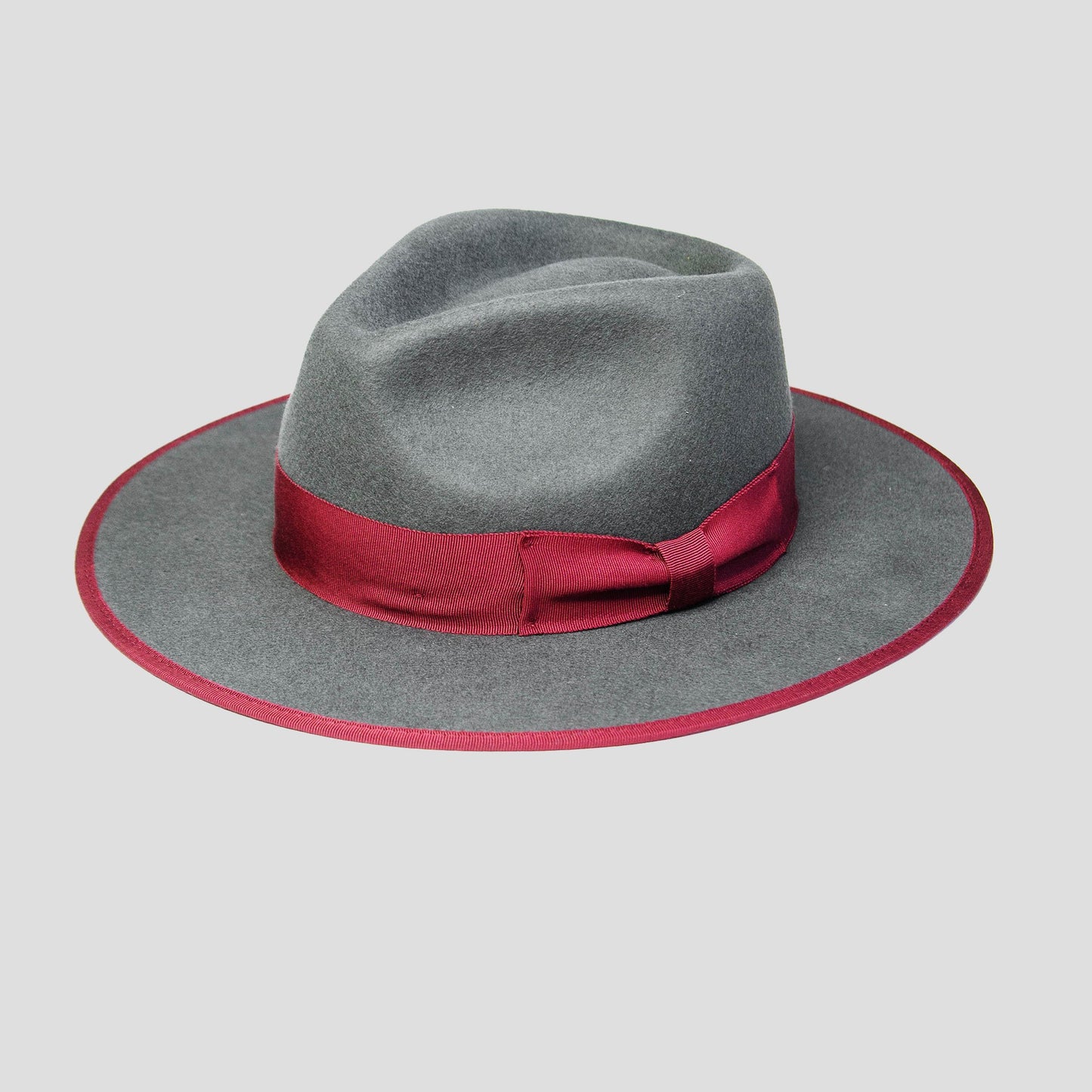 Eerguson Fedora - Slate+Burgundy [Fast shipping and box packing]