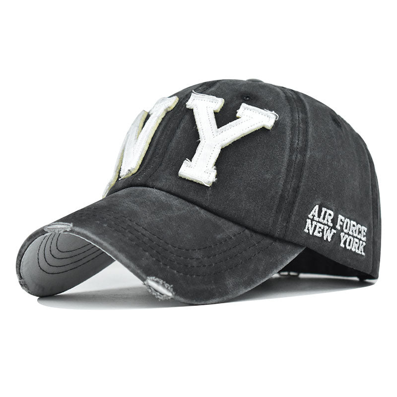 Men & Women Baseball Cap/ NY Embroidery BoneOutdoor Fitted Hat