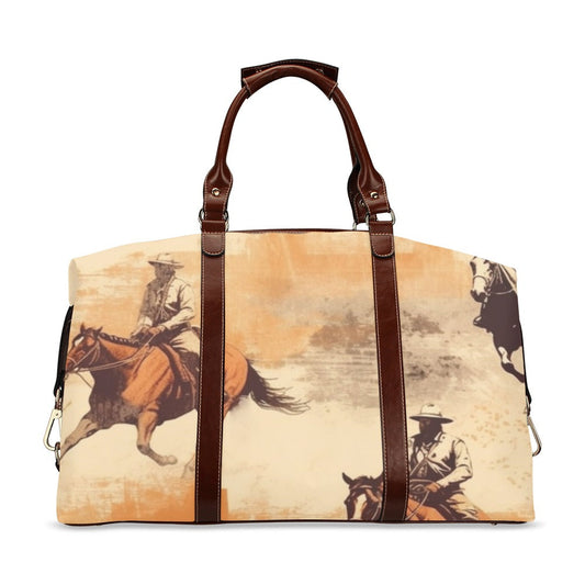 Grunge Western Large Travel Flight Bag