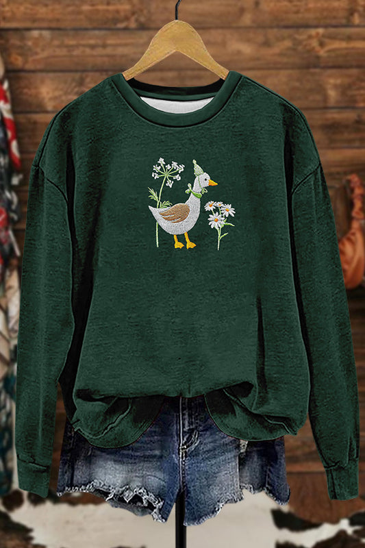 Cute Funny Duck Sweatshirt