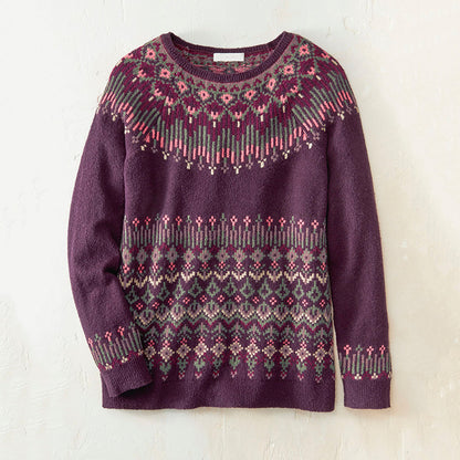 Women's Winter Geometric Sweater