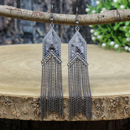 Alloy Tassel Earrings