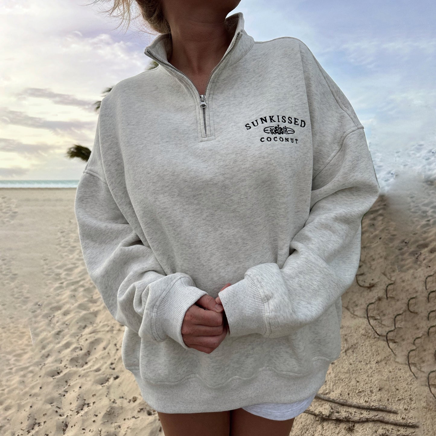 Retro Quarter Zip Sweatshirt