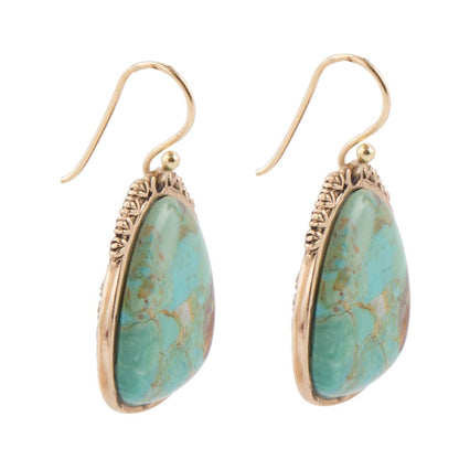 Agave Genuine Turquoise Earrings