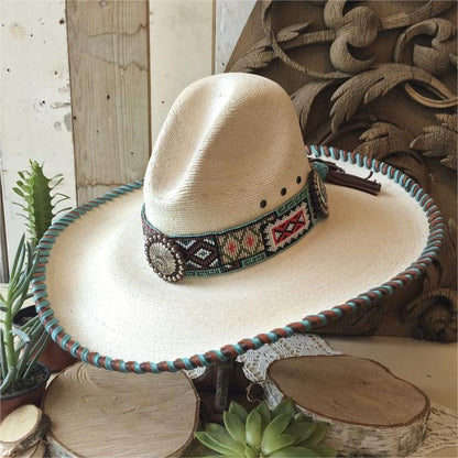 Palm Leaf Cowboy Straw Hat