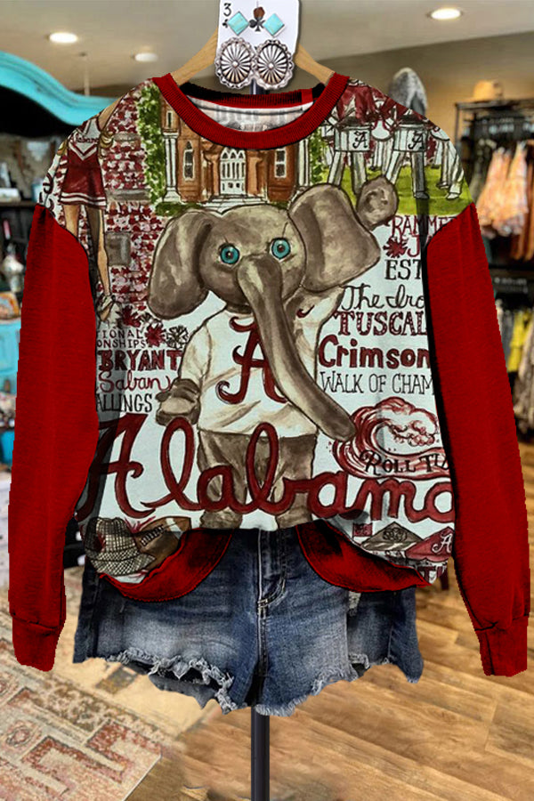 Classic Contrast Alabama Sweatshirt