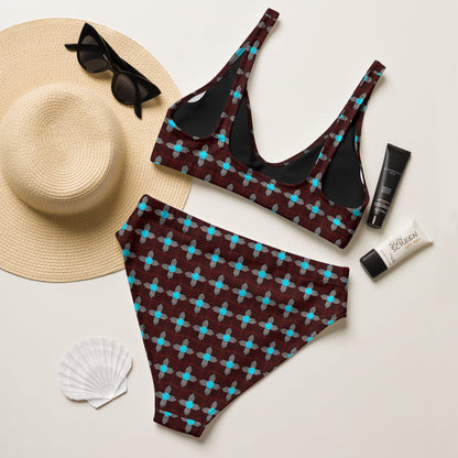 Yeehaw Turquoise Zia Bikini