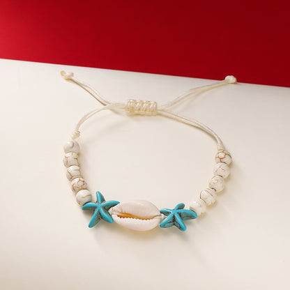 Beach Surf Hawaiian Hand-woven Starfish Shell Bracelet