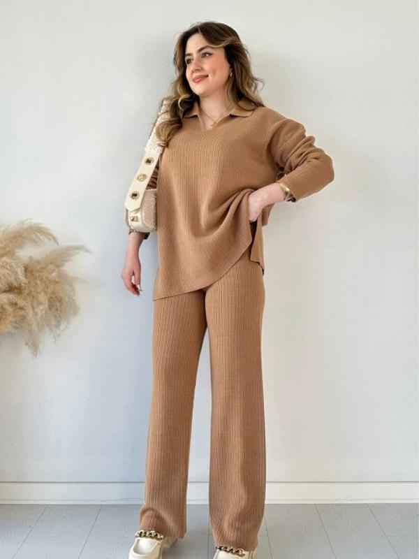 Women's casual tops and pants suits