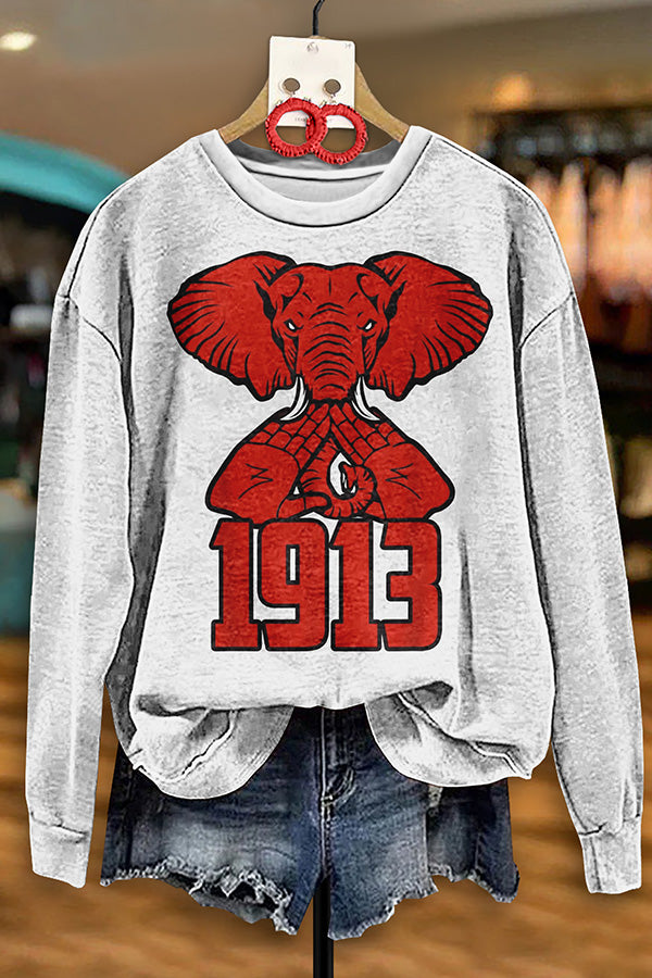 Vintage Delta Sigma Theta Print Sweatshirt