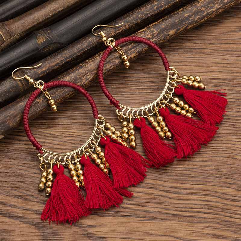 Women's Ethnic Style Tassel Earrings