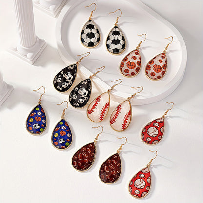 Gameday Balls Teardrop Earrings