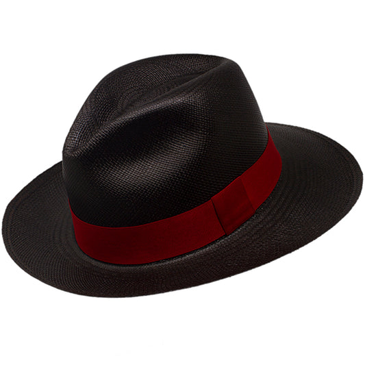 Tango | black Red Band-Women handmade Panama Hats