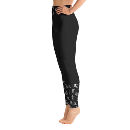 White Cattle Brands Yoga Leggings