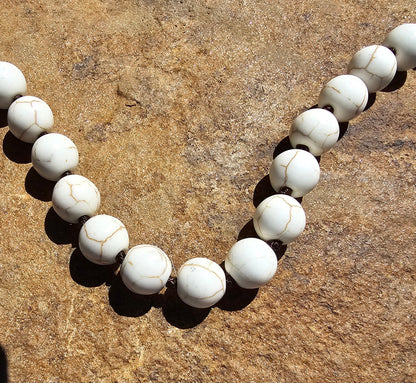 White Beaded Necklace