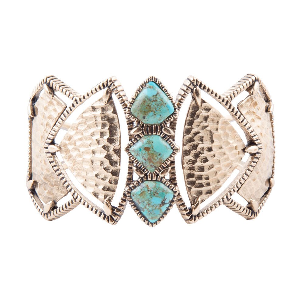 Turquoise Shield Cuff Bracelet