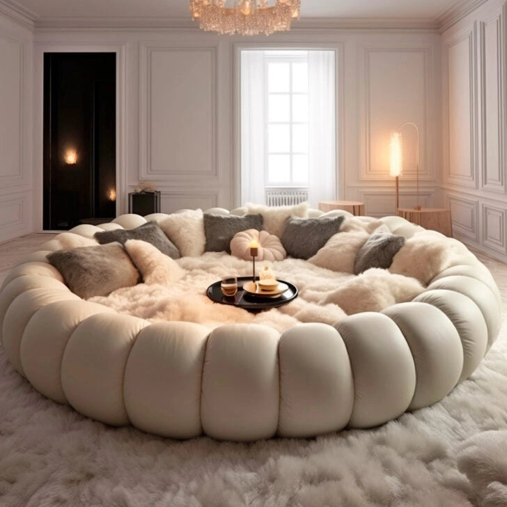 Merry Christmas！⚡clearance sale🎁Autumn Hot Sale These Giant Circular Movie Sofas Might Be The Coziest Spot To Watch a Flick BUY NOW GET 5% OFF BUY 2 GET 15% OFF!!!!