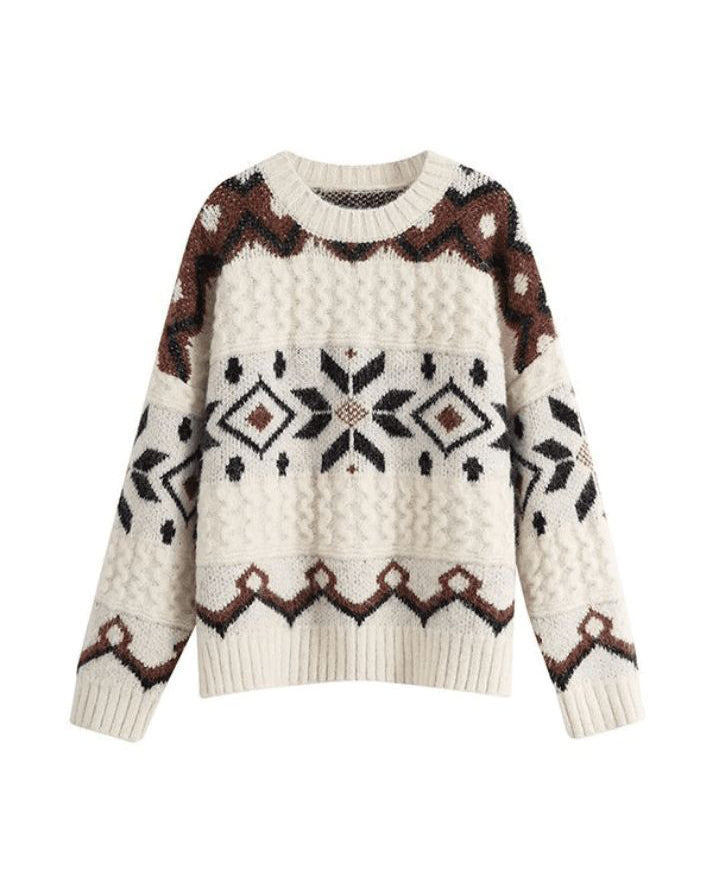 Retro Loose Soft Waxy Knitted Sweater