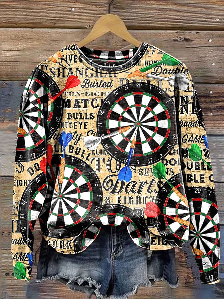 Dart Board Art Print Sweatshirt