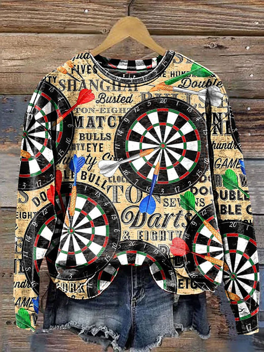 Dart Board Art Print Sweatshirt