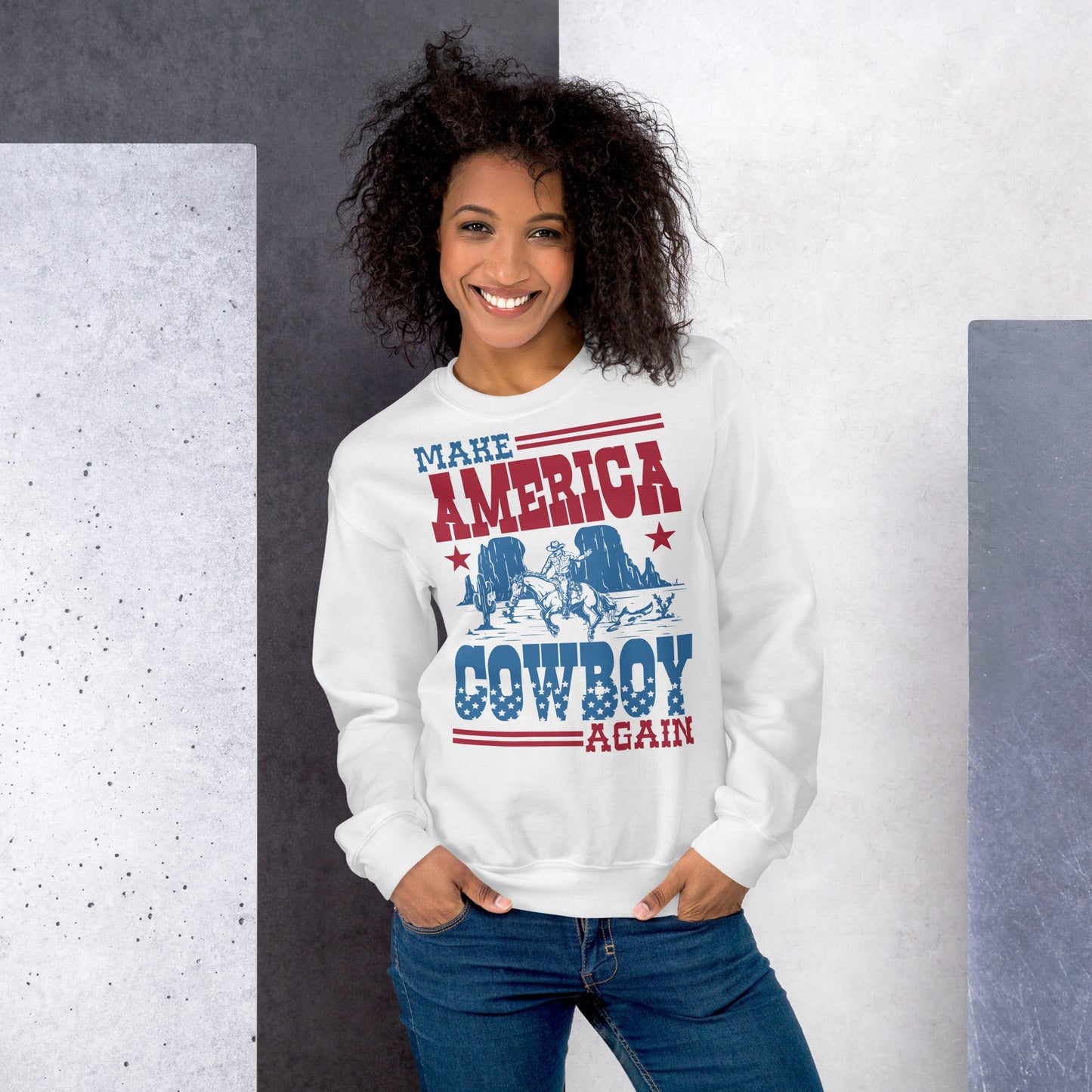 Make America Cowboy Again Unisex Sweatshirt