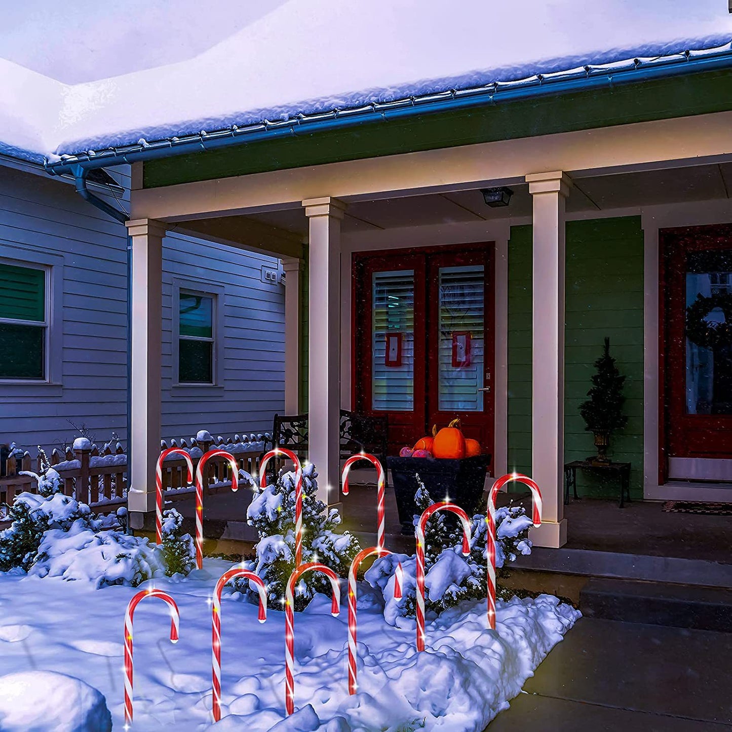 Christmas Solar Candy Cane Lights(5PCS)