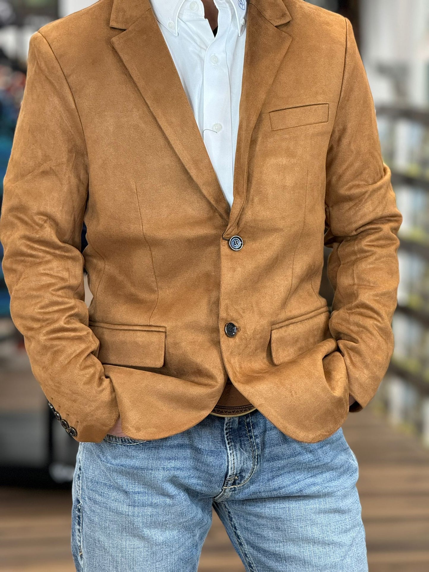 LAST DAY PROMOTION🔥CAMEL GAMUZA SUEDE BLAZER