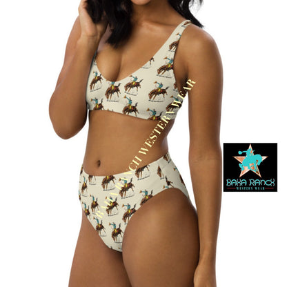 Yeehaw Vintage Rodeo Cowboy Bikini