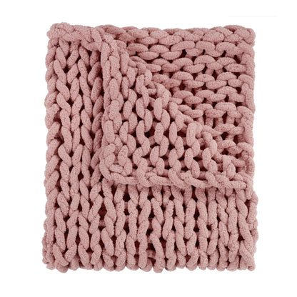 Chunky Chenille Knit Throw choice of colors