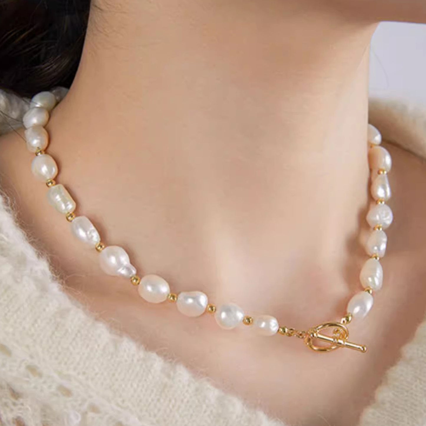 Premium Baroque Pearl Patchwork Necklace