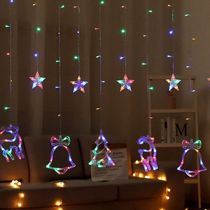 Christmas LED Curtain Lights(6PCS)