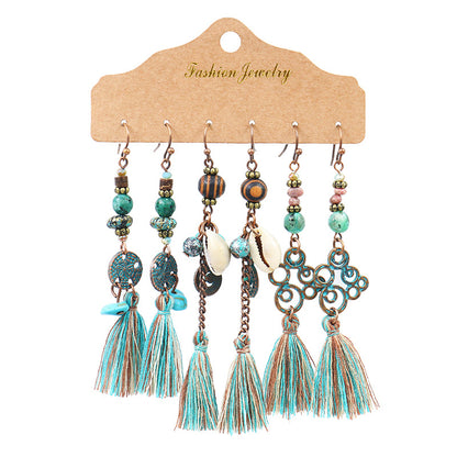 Women's Bohemian Combination Set Irregular Earrings