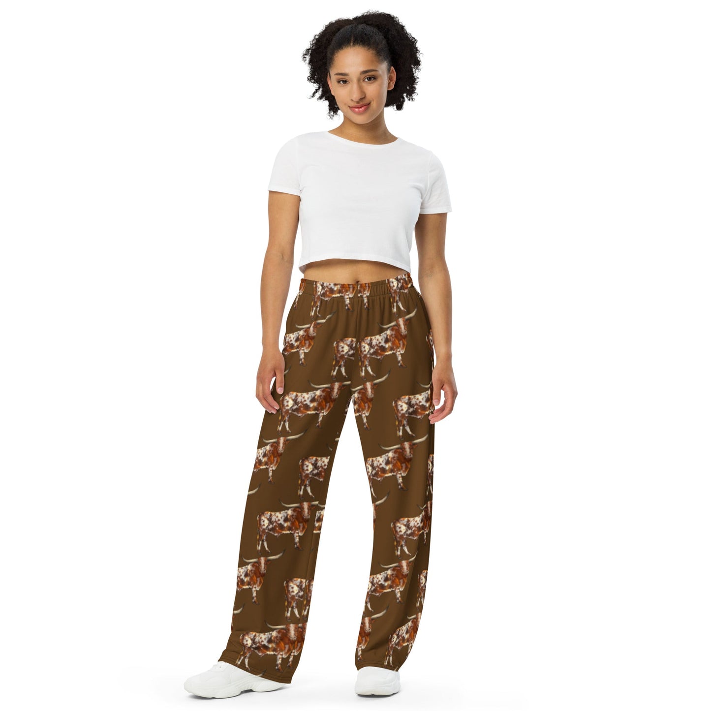 Longhorn Unisex Wide Leg Pants