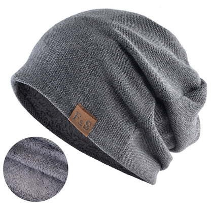 Men Vintage Warm Knitted Beanie Hat Outdoor Tactical Hat