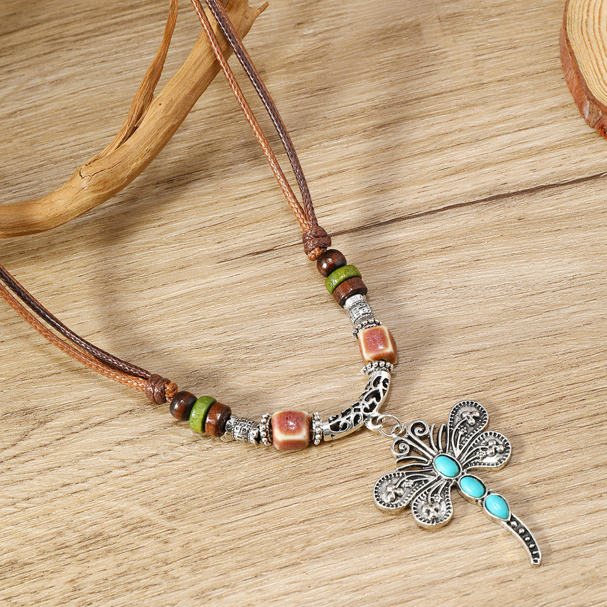 Women's Bohemian Dragonfly Necklace