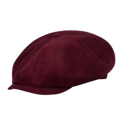 [NEW!]PEAKED CAPS Genuine Scottish Harris Tweed 8 Panels Man Cap-Shelby Corduroy