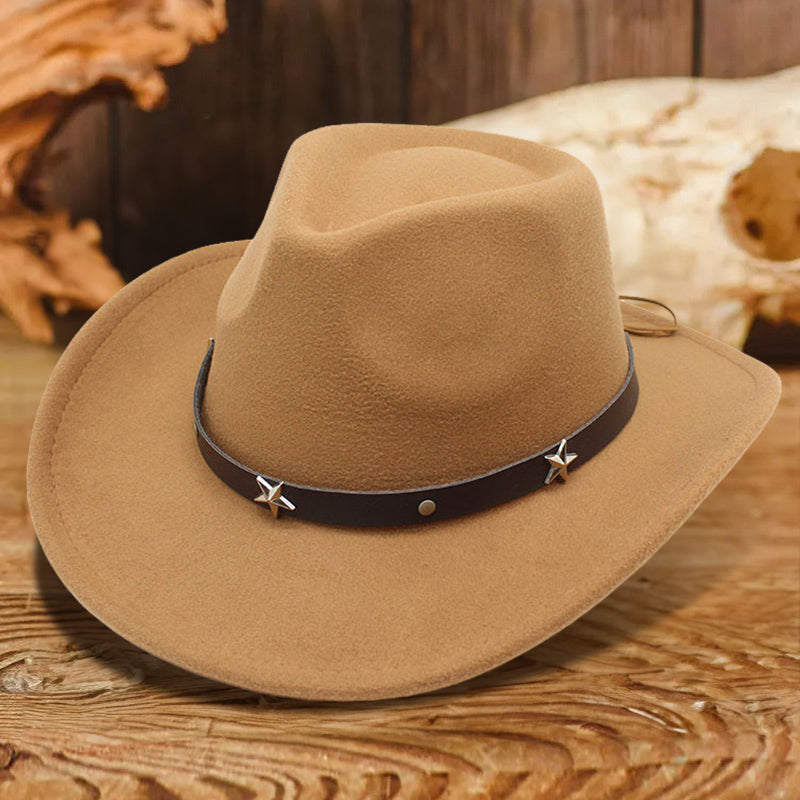 Western Felt Cowgirl Fedora Hat