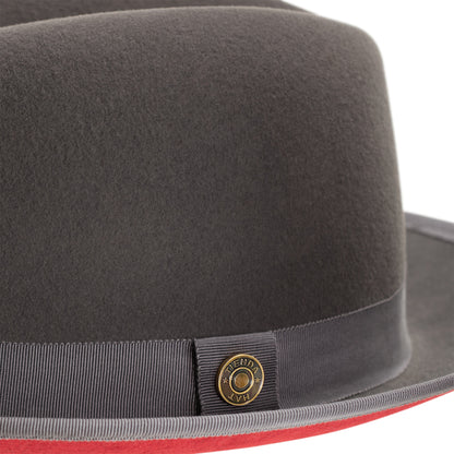 Classic Center-creased Fedora-King (Cool Grey)