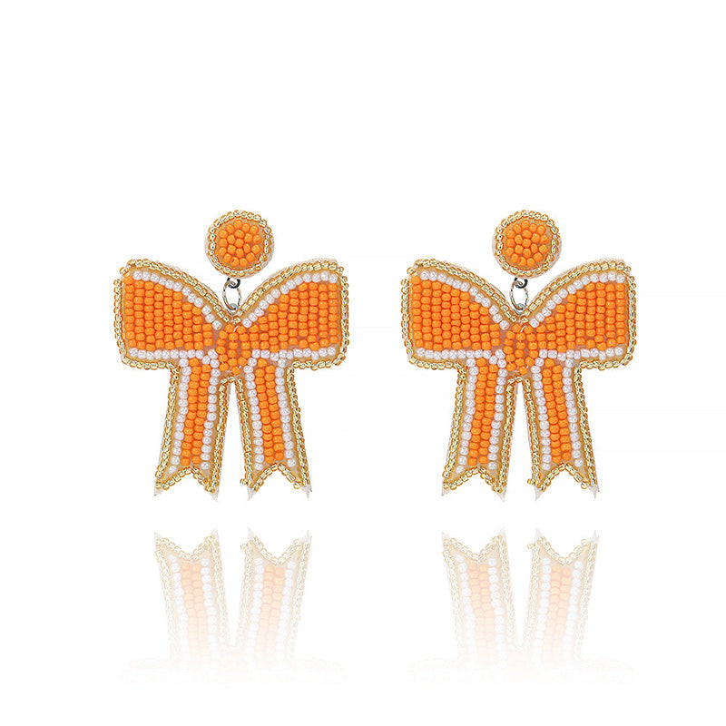 Classic Bow Beads Earrings