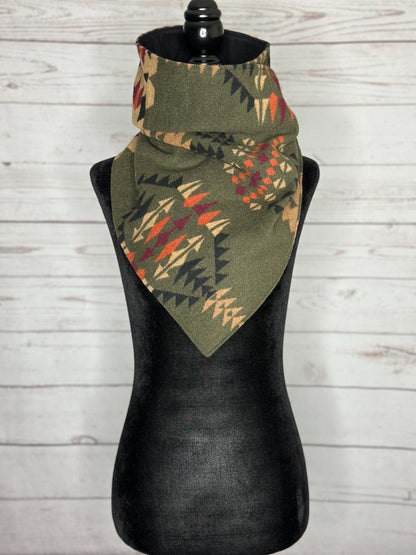 Women's Pine Western Aztec Warm Neck Hood