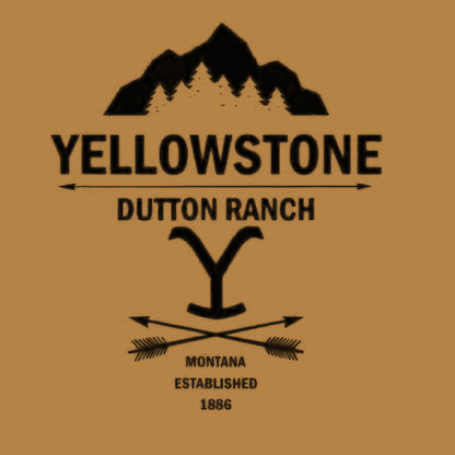 Men's Outdoor Vintage Yellowstone Patch Print Casual Pullover Sweatshirt