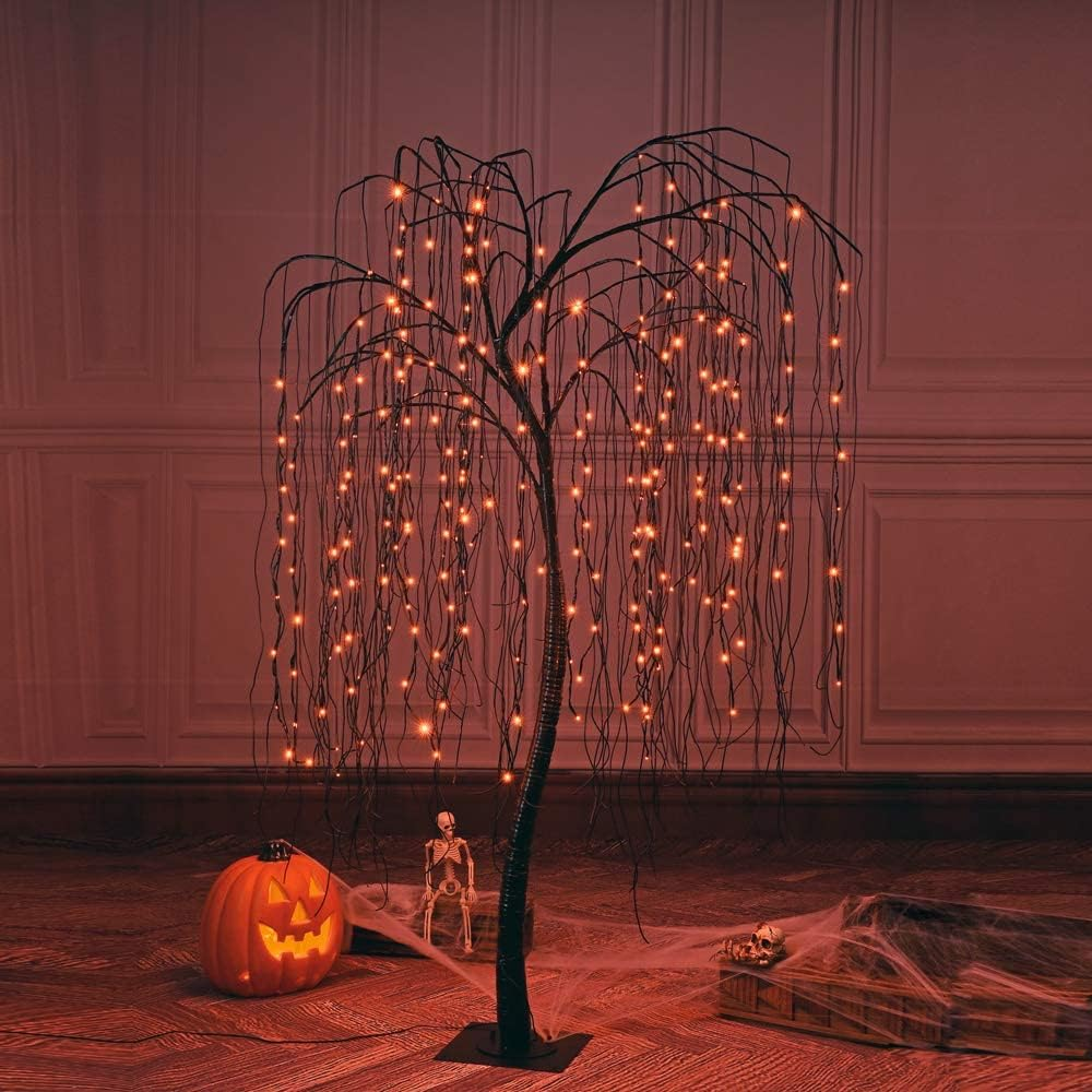 Christmas-8 ft led pre lit bare branch tree