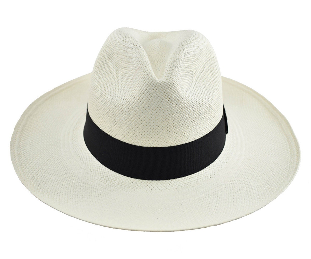 Advanced Original Panama Hat-White Toquilla Straw-Handwoven in Ecuador(HatBox Included)