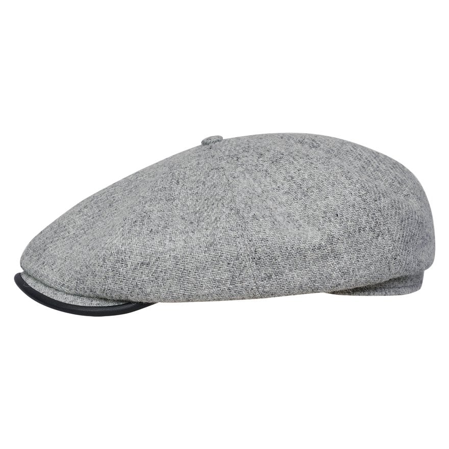 [NEW!]PEAKED CAPS Genuine Scottish Harris Tweed 8 Panels Man Cap Wool Reykjavik